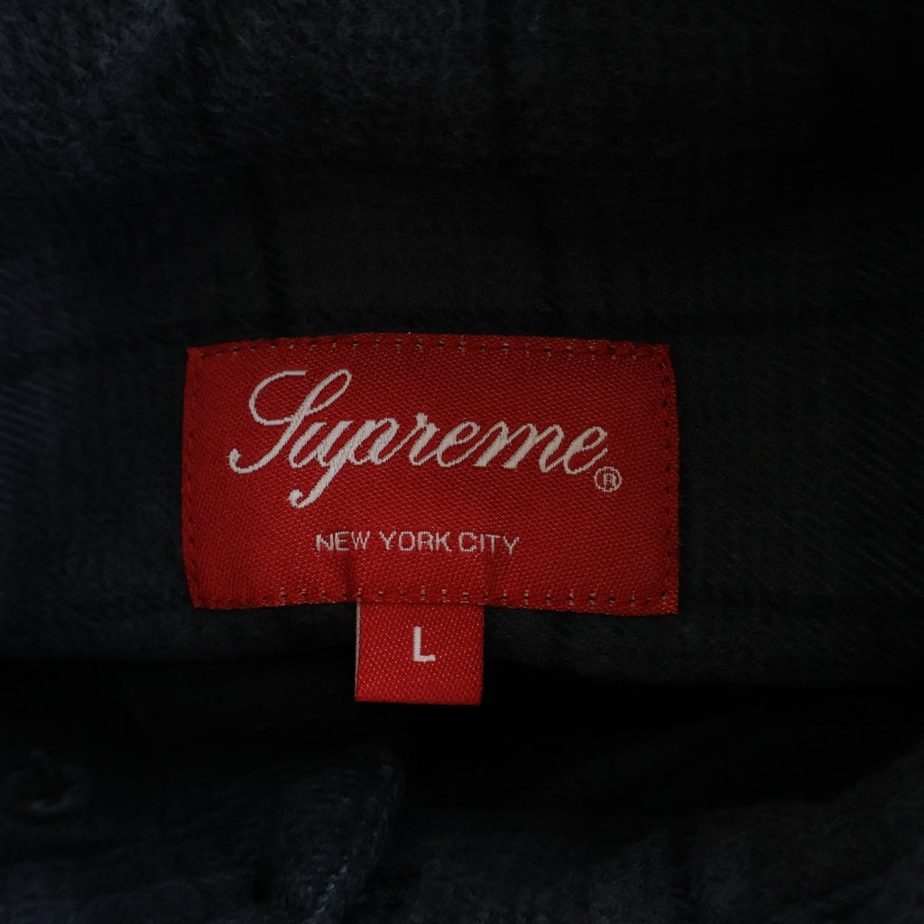 SUPREME(シュプリーム) 23SS Shadow Plaid Flannel Shirt シャドープレイド 長袖長袖シャツ ブラック
