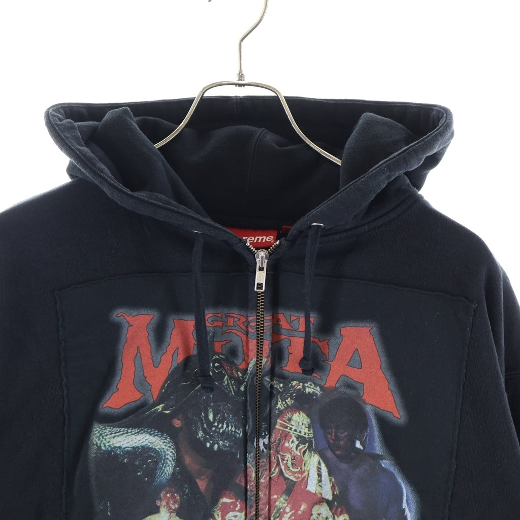 SUPREME(シュプリーム) 23AW Muta Zip Up Hooded Sweatshirt ムタ フロントプリント ジップアップスウェットパーカー フーディー ブラック