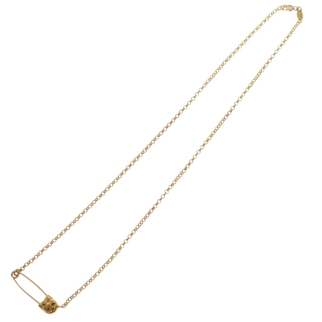 CHROME HEARTS(クロムハーツ) 22K SAFETY PIN R18 セーフティピンロールチェーン 18inch ゴールド