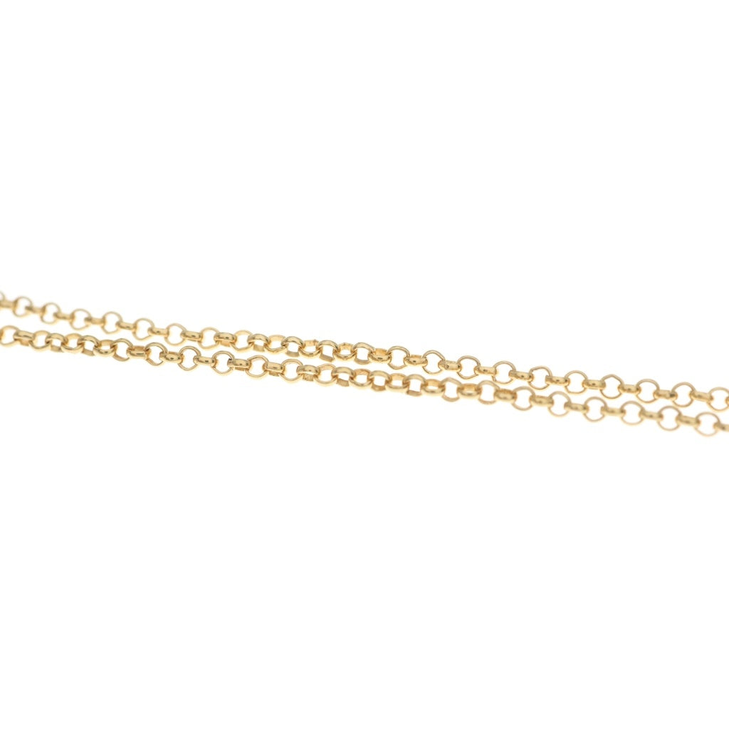 CHROME HEARTS(クロムハーツ) 22K SAFETY PIN R18 セーフティピンロールチェーン 18inch ゴールド