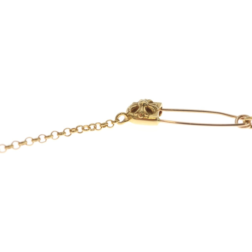 CHROME HEARTS(クロムハーツ) 22K SAFETY PIN R18 セーフティピンロールチェーン 18inch ゴールド