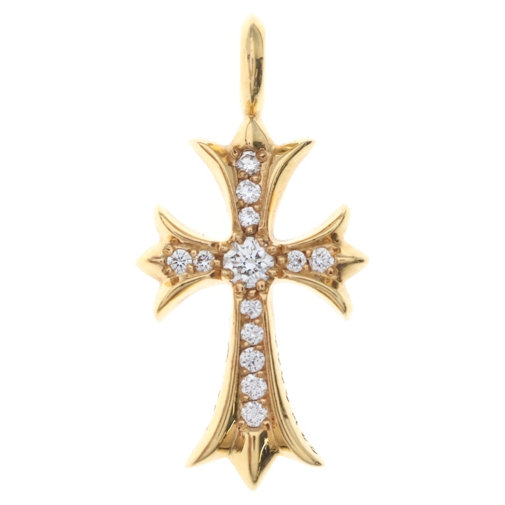 CHROME HEARTS(クロムハーツ) 22K TNY CRSF P/DIA タイニーファットクロス PAVEダイヤ ペンダントトップ ゴールドBCA033