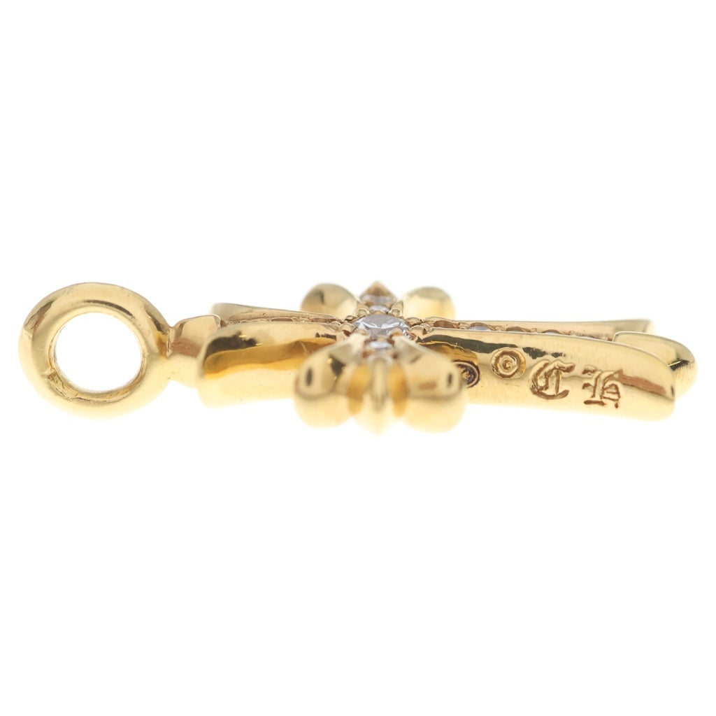 CHROME HEARTS(クロムハーツ) 22K TNY CRSF P/DIA タイニーファットクロス PAVEダイヤ ペンダントトップ ゴールドBCA033