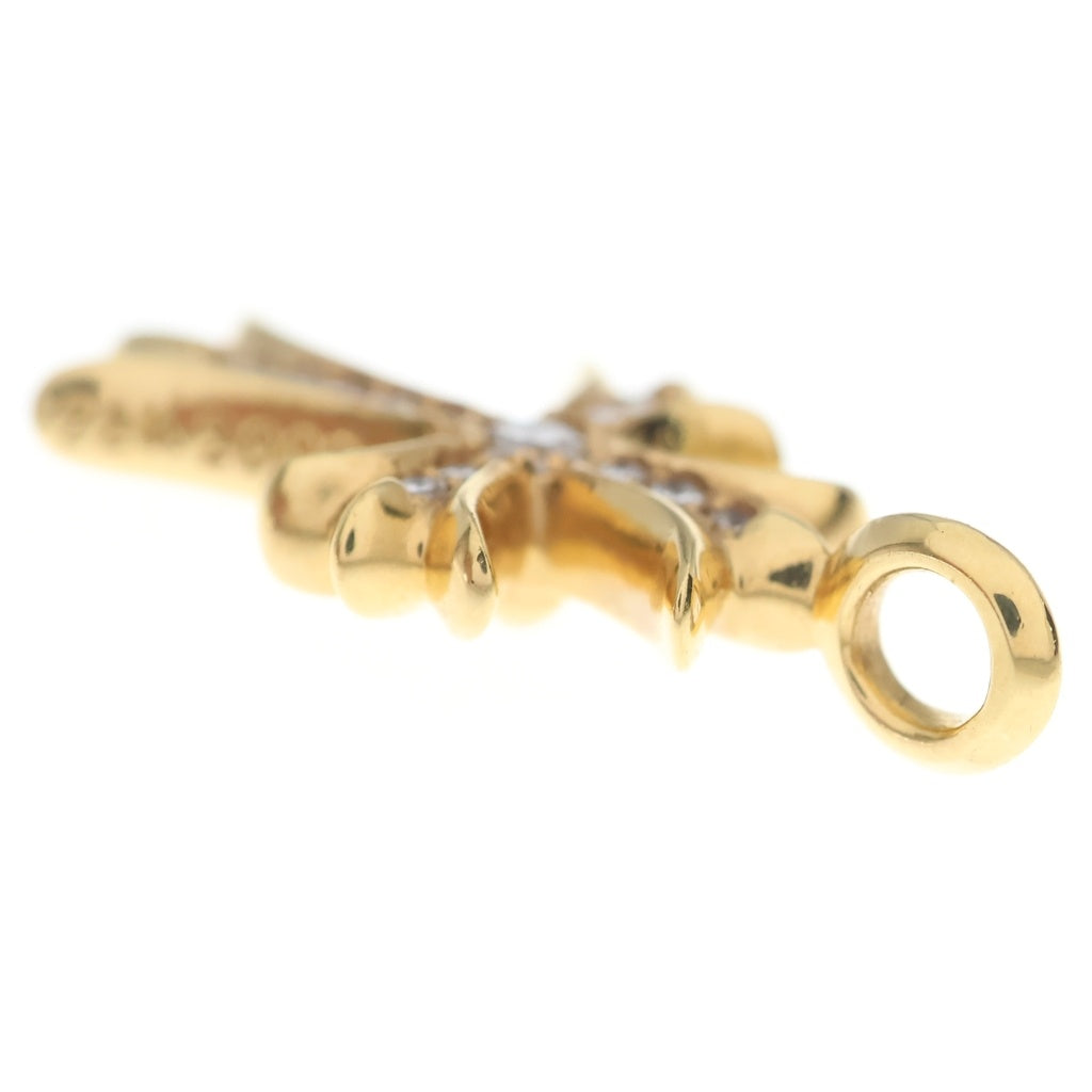 CHROME HEARTS(クロムハーツ) 22K TNY CRSF P/DIA タイニーファットクロス PAVEダイヤ ペンダントトップ ゴールドBCA033