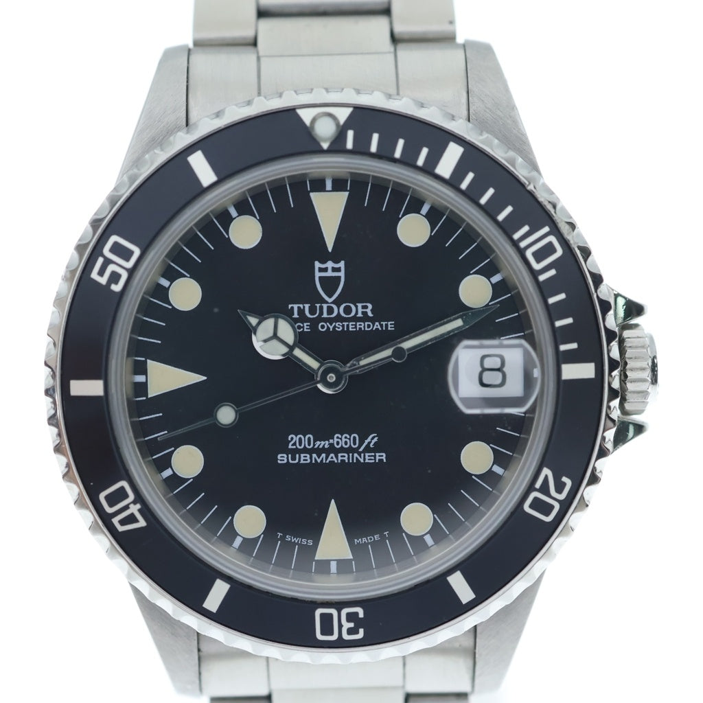 ROLEX(ロレックス) TUDOR 75090 プリンス オイスターデイト サブマリーナ 黒文字盤 自動巻き 時計
