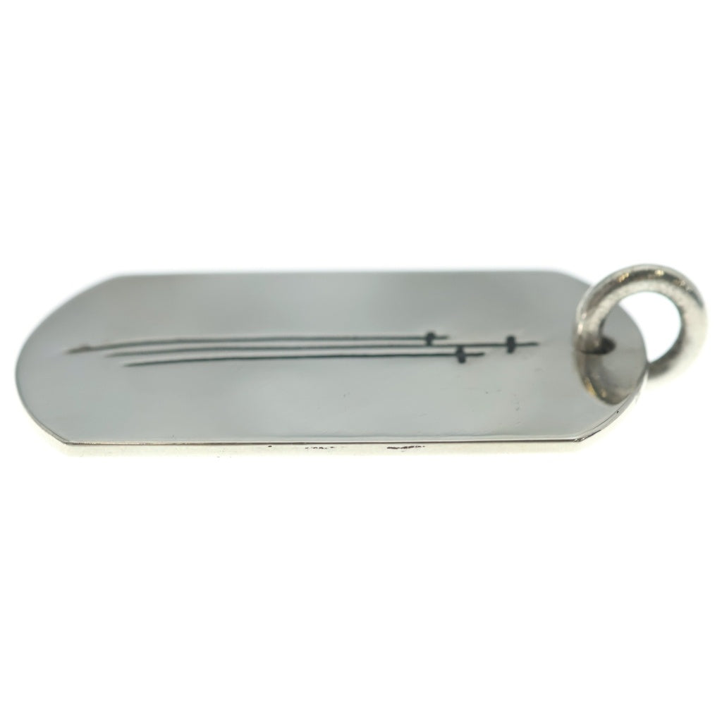 CHROME HEARTS(クロムハーツ) D TAG LRG RS3 クロス ドッグタグ ペンダントトップ シルバー