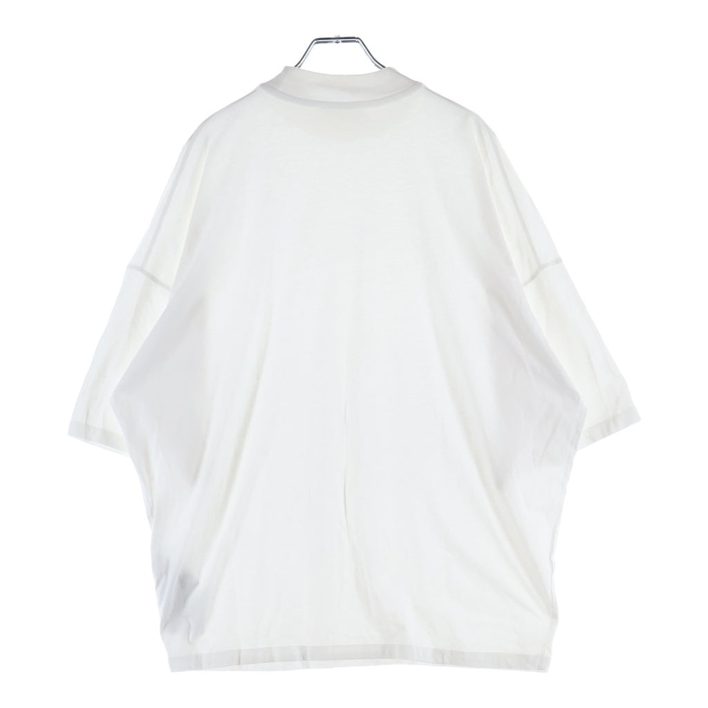 JIL SANDER(ジルサンダー) モックネック オーバーサイズ 半袖Tシャツ カットソー ホワイト J21GC0005 J45084