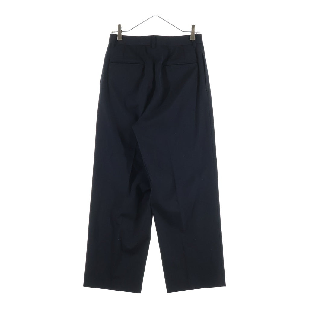 AURALEE(オーラリー) 25SS LIGHT WOOL MAX GABARDINE SLACKS ライトウール マックス ギャバジン ワンタック スラックスパンツ ブラック A25SP05MG