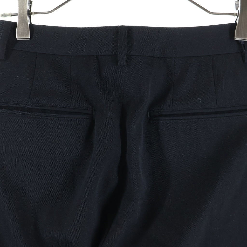 AURALEE(オーラリー) 25SS LIGHT WOOL MAX GABARDINE SLACKS ライトウール マックス ギャバジン ワンタック スラックスパンツ ブラック A25SP05MG