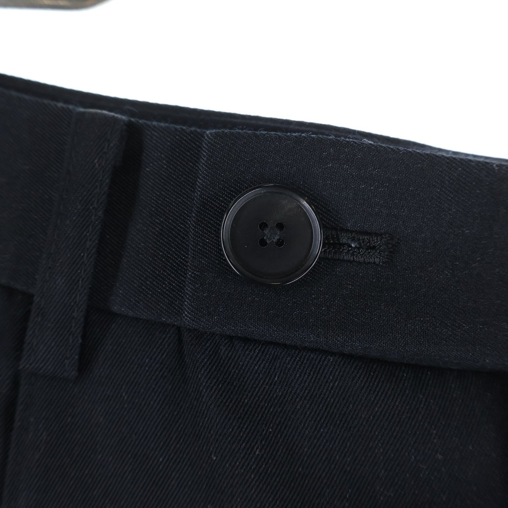 AURALEE(オーラリー) 25SS LIGHT WOOL MAX GABARDINE SLACKS ライトウール マックス ギャバジン ワンタック スラックスパンツ ブラック A25SP05MG