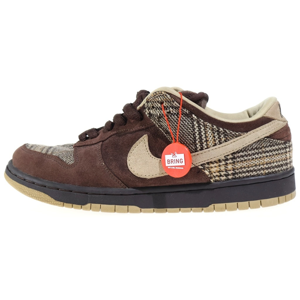 NIKE SB(ナイキエスビー) 【観賞用 2004年製】 DUNK LOW PRO TWEED ダンク プロ ツイード ローカットスニーカー ブラウン US9.5/27.5cm 304292-223