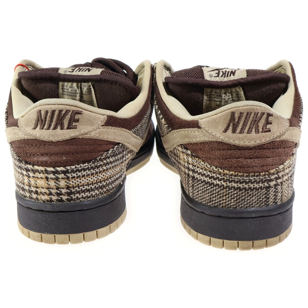 NIKE SB(ナイキエスビー) 【観賞用 2004年製】 DUNK LOW PRO TWEED ダンク プロ ツイード ローカットスニーカー ブラウン US9.5/27.5cm 304292-223