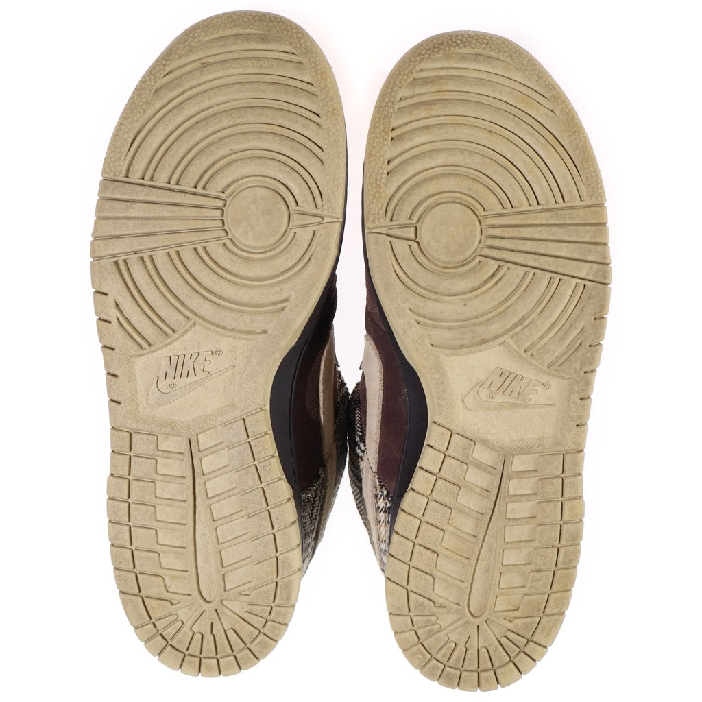 NIKE SB(ナイキエスビー) 【観賞用 2004年製】 DUNK LOW PRO TWEED ダンク プロ ツイード ローカットスニーカー ブラウン US9.5/27.5cm 304292-223