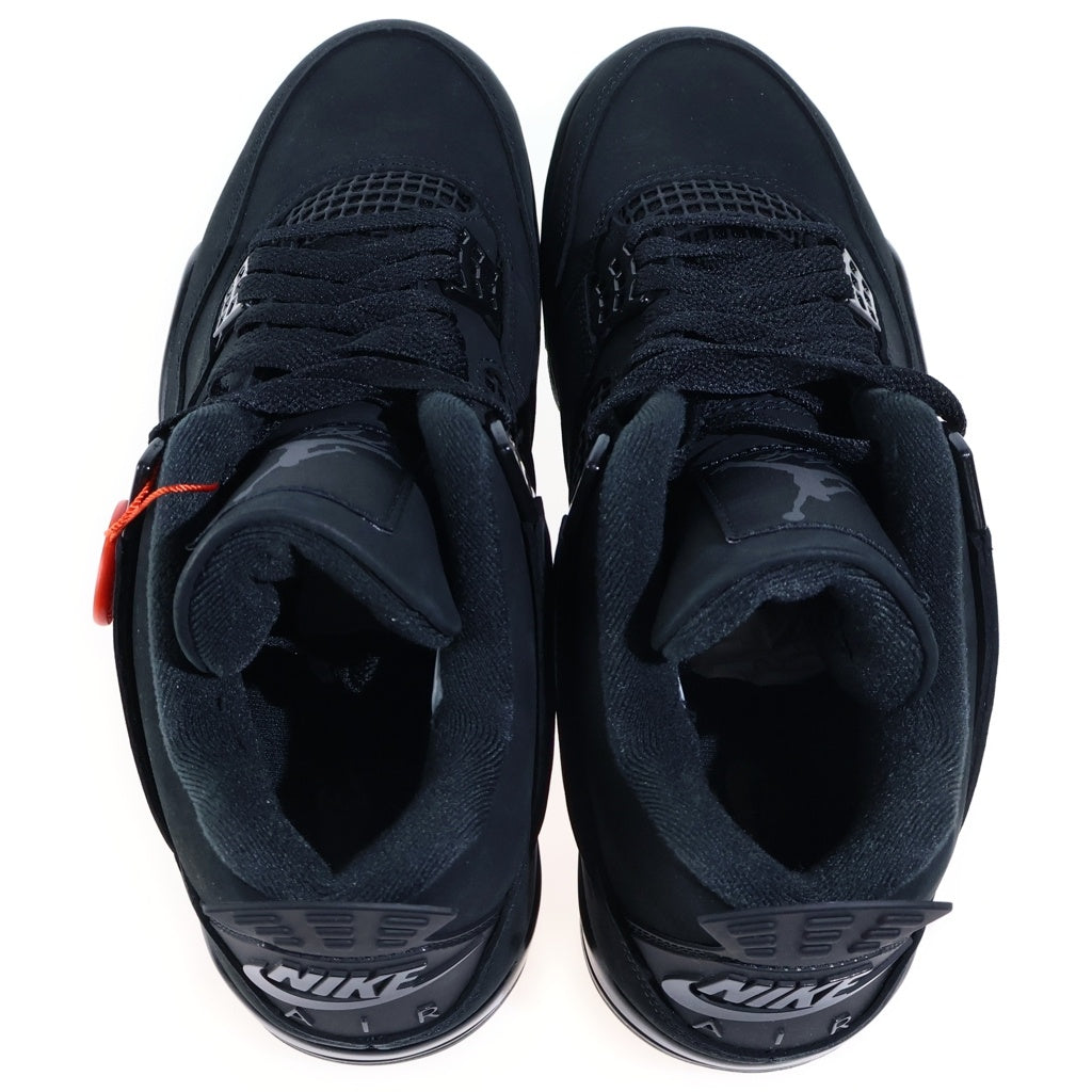 NIKE(ナイキ) AIR JORDAN 4 BLACK CAT エアジョーダン4 ブラックキャット ハイカットスニーカー ブラック US9.5/27.5cm FV5029-010