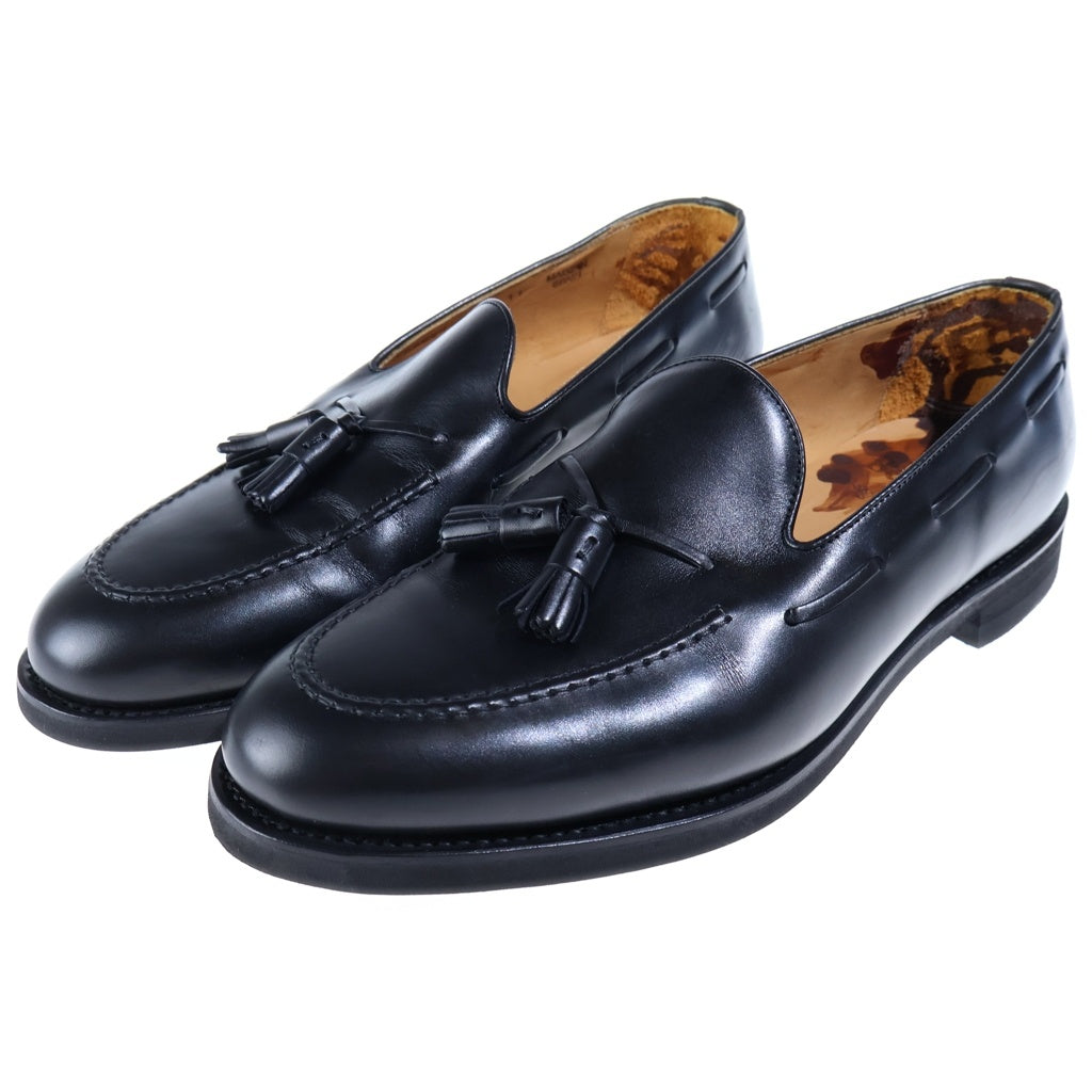 Berwick1707(バーウィック1707) TASSEL LOAFER VIBRAM レザー タッセルローファー ビブラムソール ドレスシューズ ブラック 192624 8491
