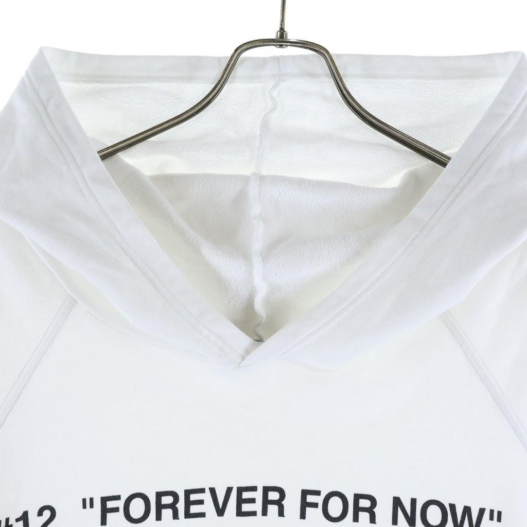 RAF SIMONS(ラフシモンズ) 21AW ARCHIVE テロ期 復刻 KOLLAPSプリント オーバーサイズ ノースリーブ パーカー ホワイト A01-122 19003-00010
