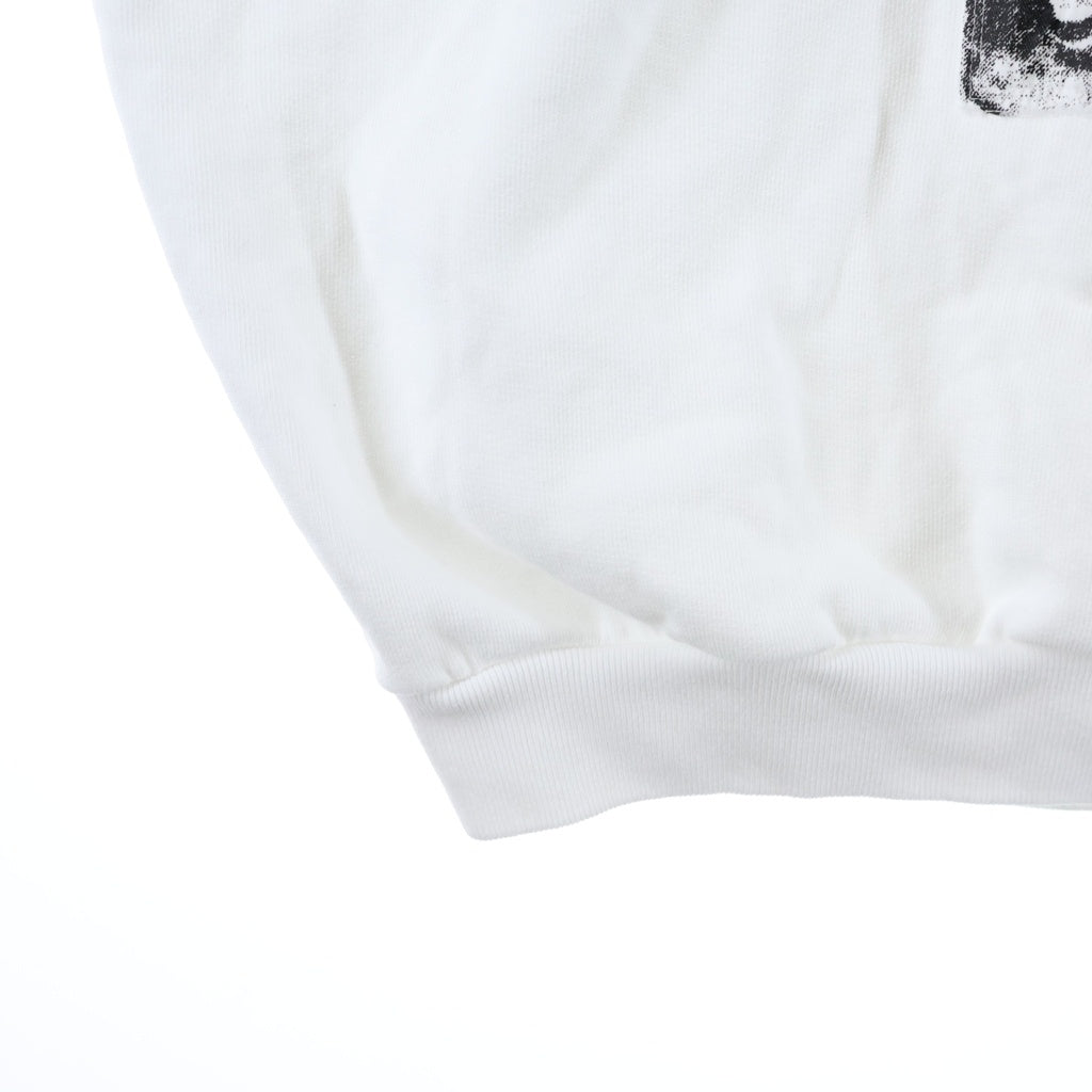 RAF SIMONS(ラフシモンズ) 21AW ARCHIVE テロ期 復刻 KOLLAPSプリント オーバーサイズ ノースリーブ パーカー ホワイト A01-122 19003-00010