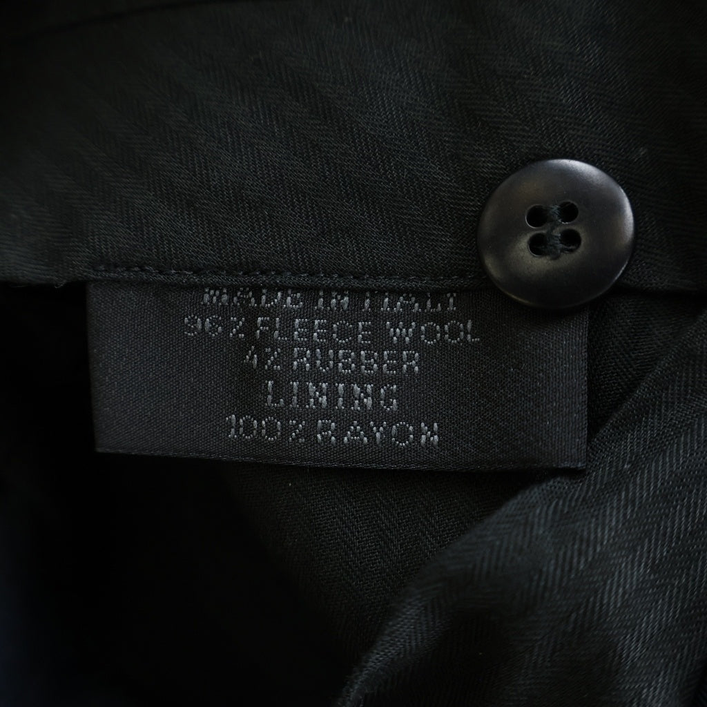PRADA(プラダ) 90-00S ARCHIVE アーカイブ ストライプ ボタンフライ センタープレス ウールスラックスパンツ ネイビー C-TK8925