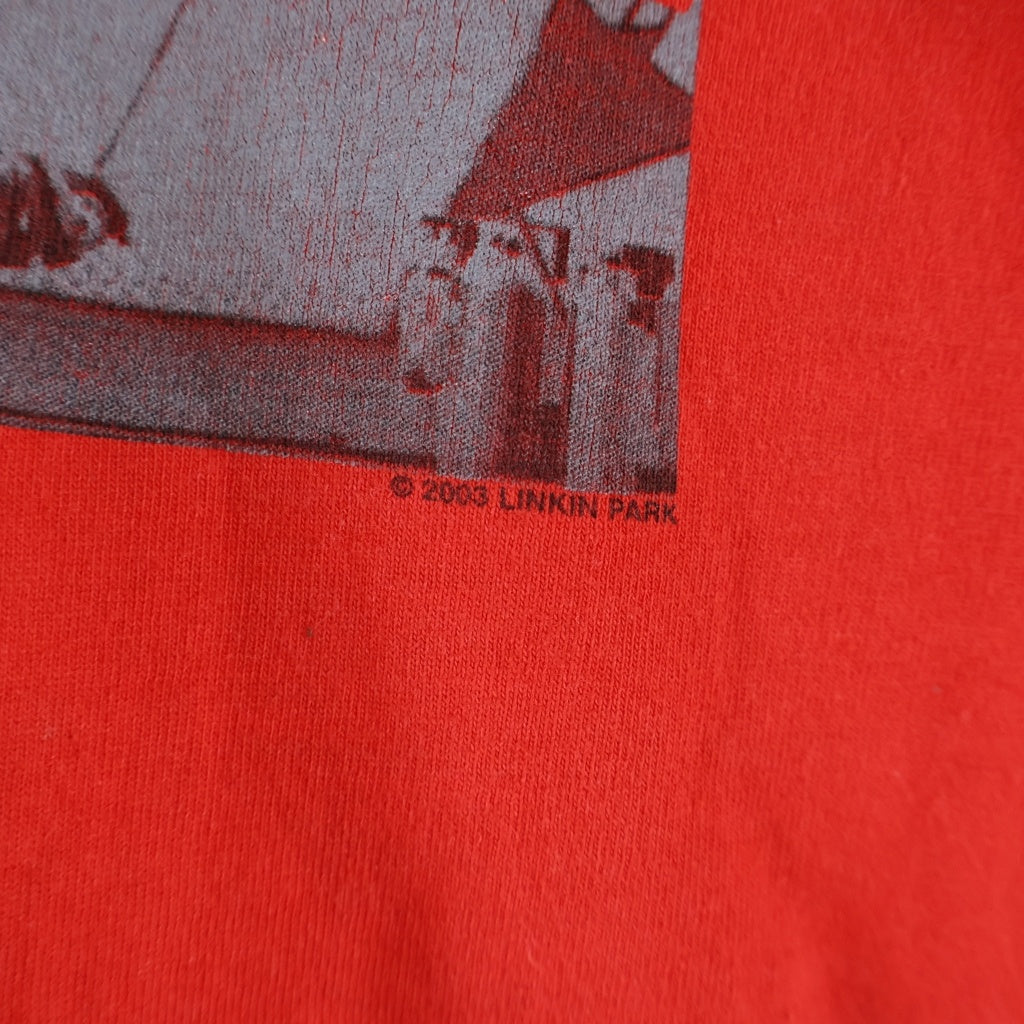 VINTAGE(ヴィンテージ) 00S VINTAGE LINKIN PARK METEORA 2003 ヴィンテージ リンキンパーク メテオラ フロントプリントTシャツ 半袖クルーネックカットソー レッド