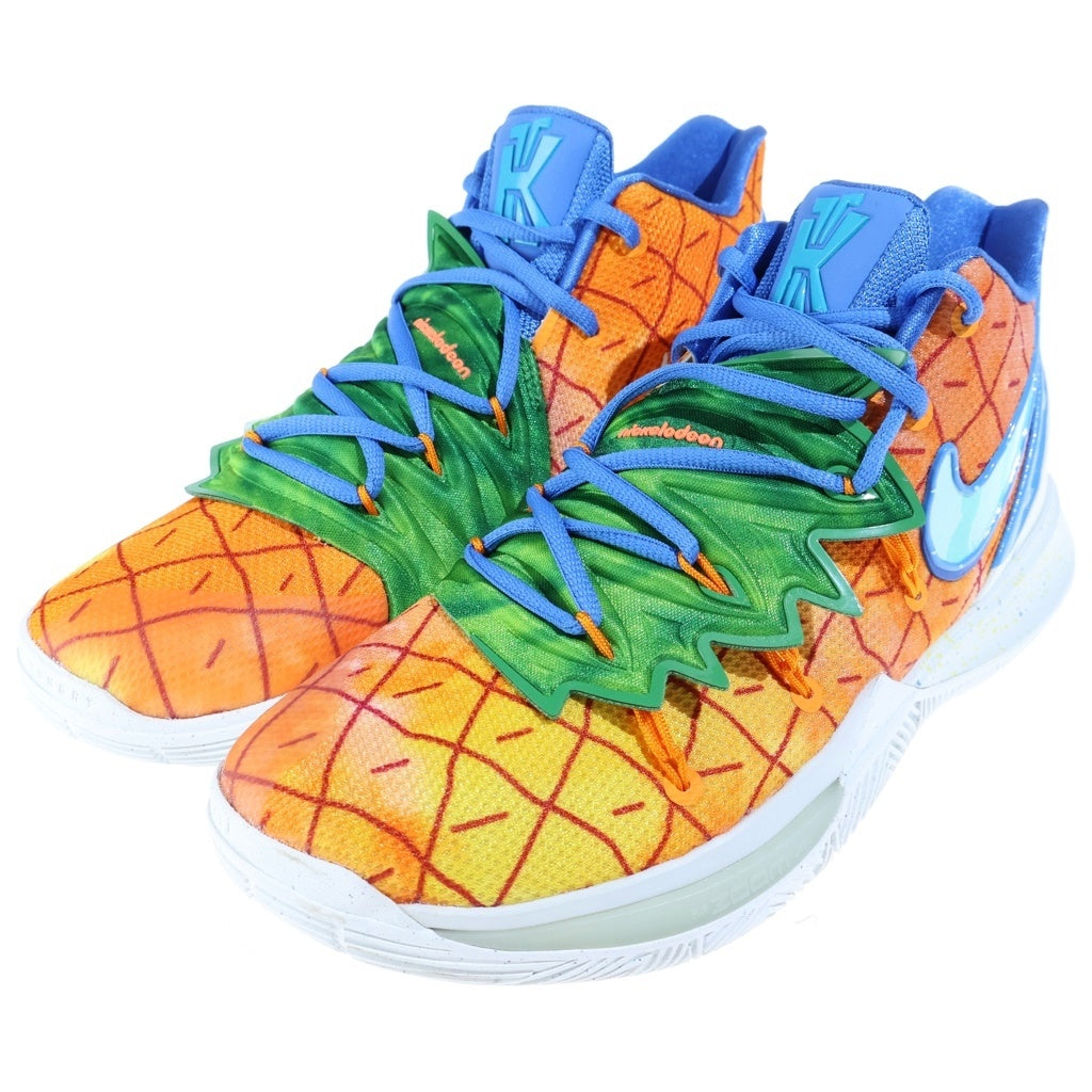 NIKE(ナイキ) ×SPONGEBOB KYRIE 5 PINEAPPLE HOUSE スポンジボブ カイリー パイナップルハウス ローカットスニーカー オレンジ US9.5/27.5cm CJ6950-800