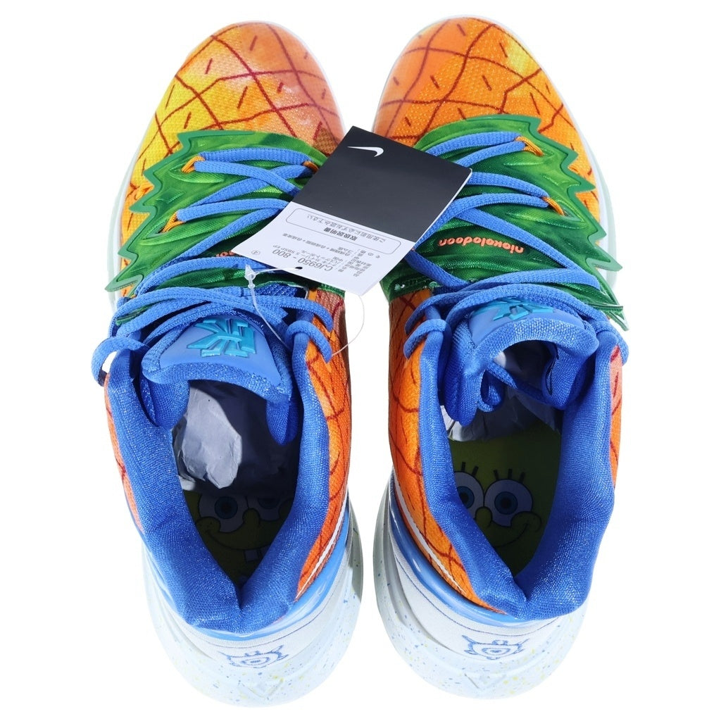 NIKE(ナイキ) ×SPONGEBOB KYRIE 5 PINEAPPLE HOUSE スポンジボブ カイリー パイナップルハウス ローカットスニーカー オレンジ US9.5/27.5cm CJ6950-800