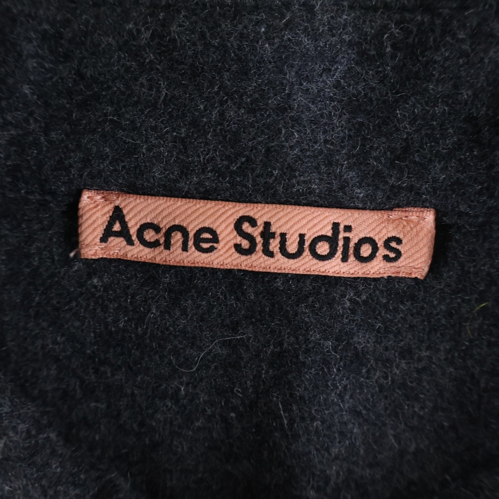 Acne Studios(アクネ ストゥディオズ) ウール オーバーサイズ 長袖シャツジャケット グレー FN-WN-BLOU000435