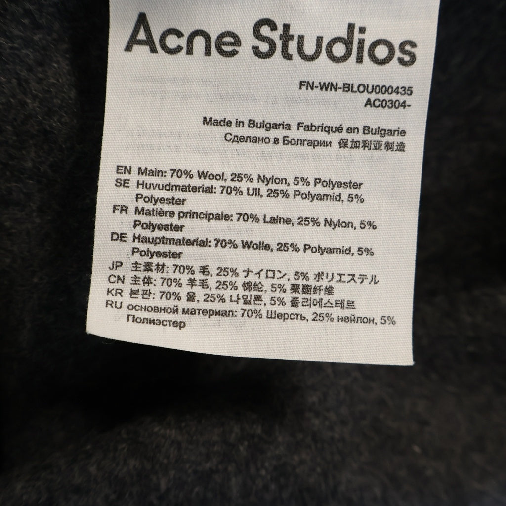 Acne Studios(アクネ ストゥディオズ) ウール オーバーサイズ 長袖シャツジャケット グレー FN-WN-BLOU000435