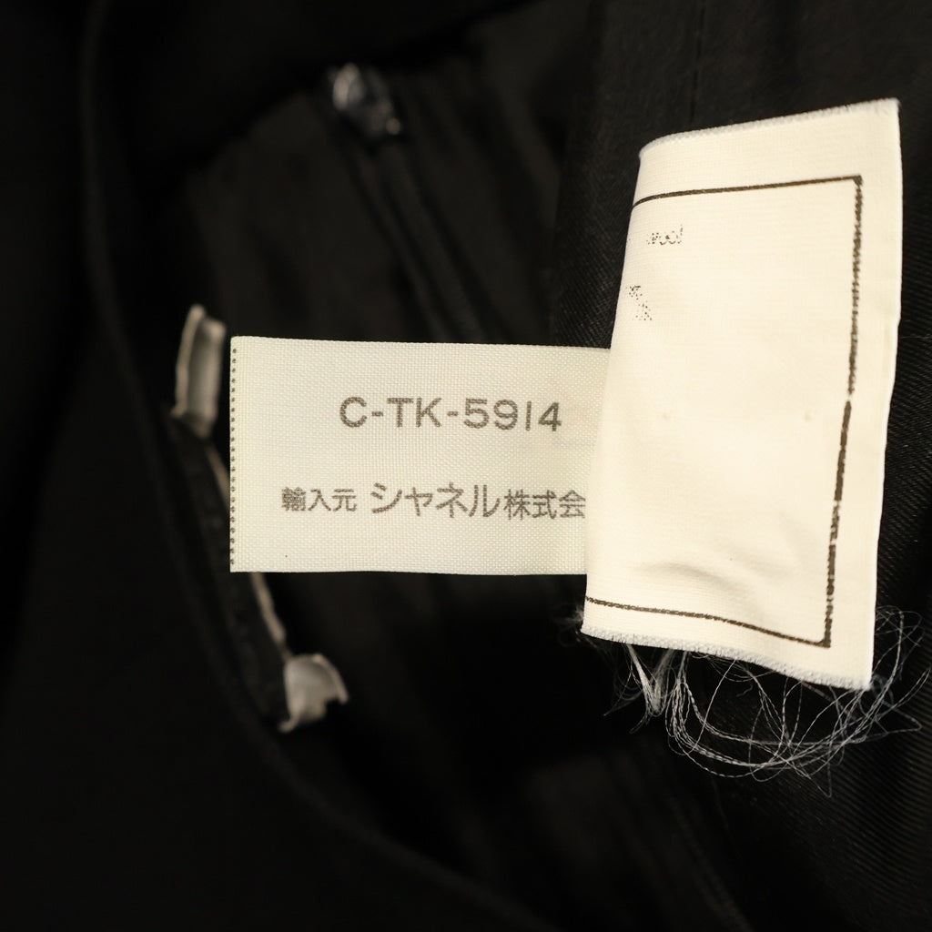 CHANEL(シャネル) ウール ココマークボタン タイト マーメイドスカート レディース ブラック