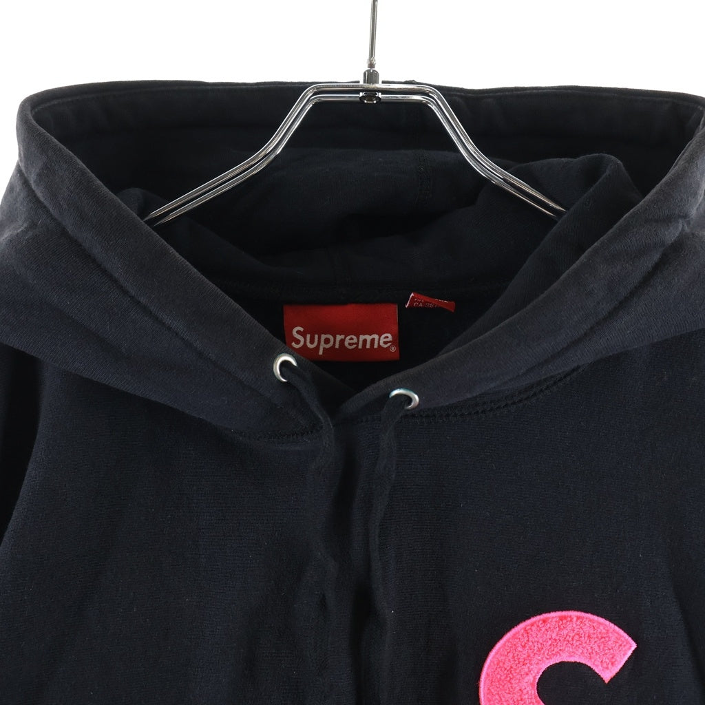 SUPREME(シュプリーム) 19AW S Logo Hooded Sweatshirt Sロゴ刺繍 プルオーバースウェットパーカー フーディー ブラック