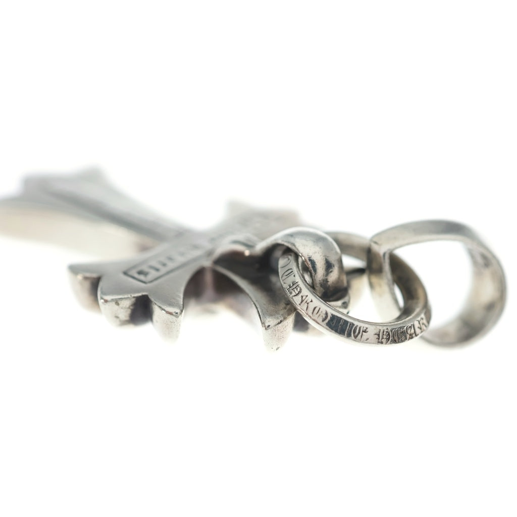 CHROME HEARTS(クロムハーツ) CH CRS SML W/BALE Wベイル スモールCHクロス ペンダントトップ シルバー BCA218