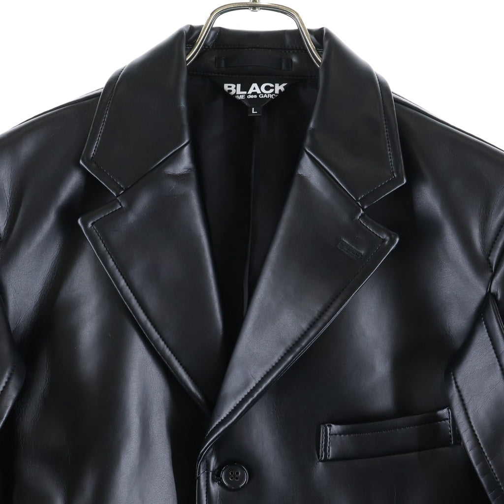BLACK COMME des GARCONS(ブラックコムデギャルソン) 25AW AD2025 DOUBLE BUCKLE BLAZER バックダブルバックル ブレザー テーラードジャケット ブラック 1P-J004