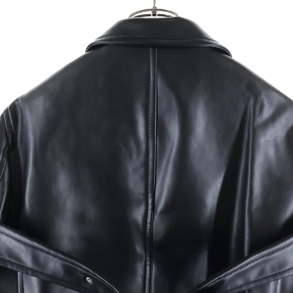 BLACK COMME des GARCONS(ブラックコムデギャルソン) 25AW AD2025 DOUBLE BUCKLE BLAZER バックダブルバックル ブレザー テーラードジャケット ブラック 1P-J004