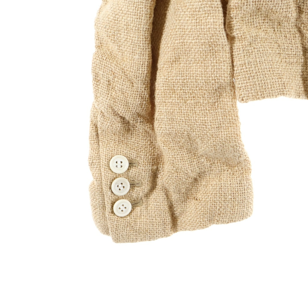 COMME des GARCONS(コムデギャルソン) 26SS AD2025 袖切り離しデザイン 3Bジュート テーラードジャケット ベージュ GQ-J023