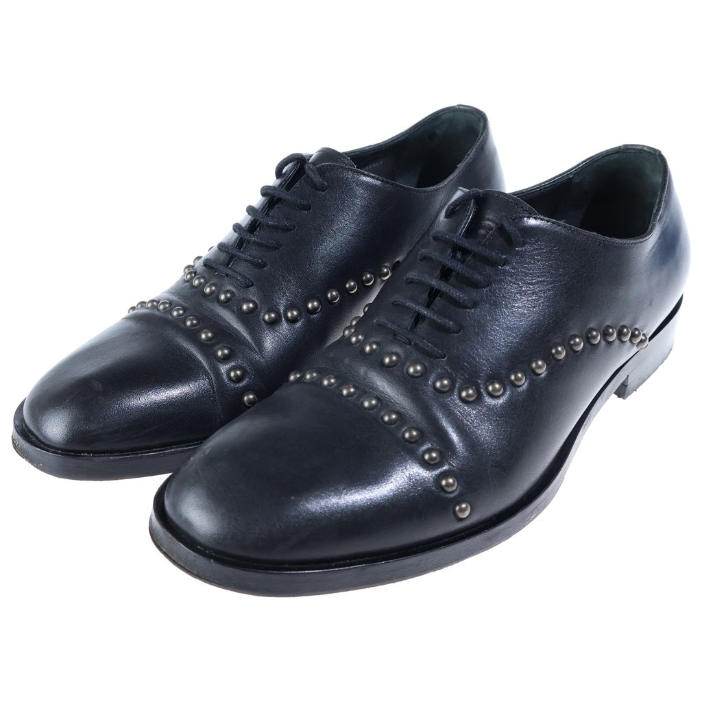 Maison Margiela(メゾンマルジェラ) レザー スタッズ レースアップシューズ ブラック レディース