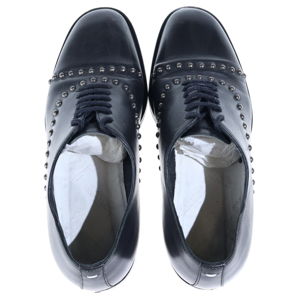 Maison Margiela(メゾンマルジェラ) レザー スタッズ レースアップシューズ ブラック レディース