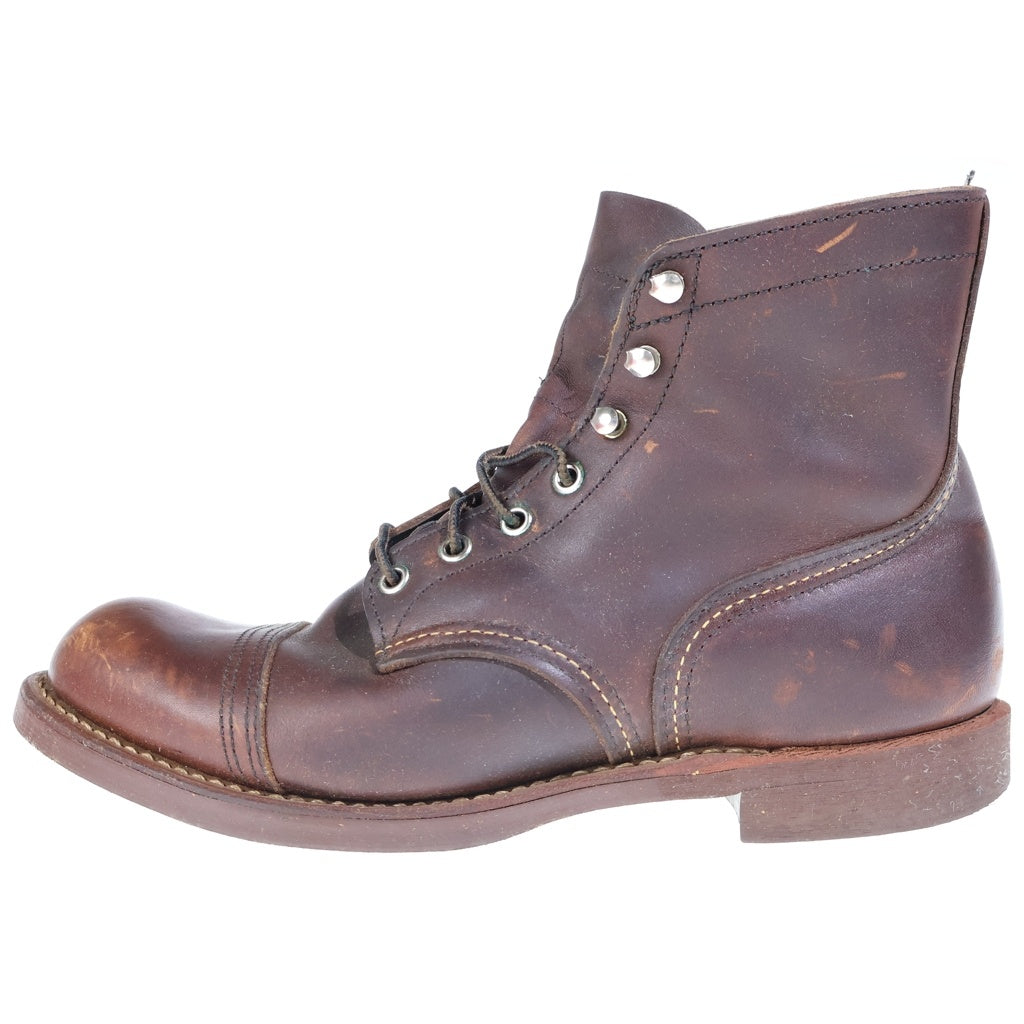 RED WING(レッド ウイング) IRON RANGER アイアンレンジャー レースアップ レザーブーツ ブラウン US9/27cm 8111