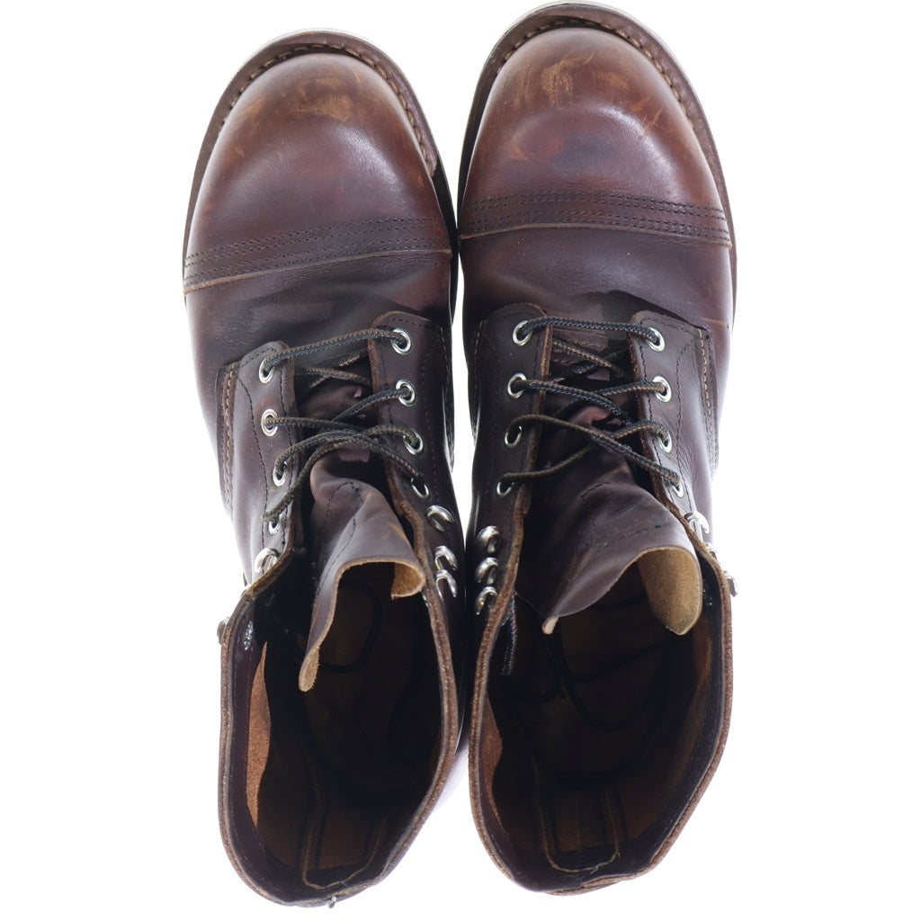 RED WING(レッド ウイング) IRON RANGER アイアンレンジャー レースアップ レザーブーツ ブラウン US9/27cm 8111