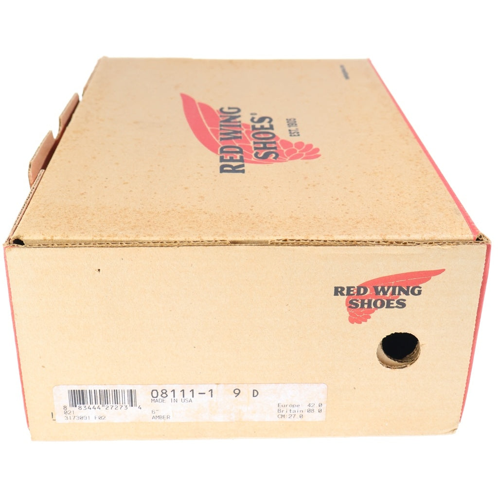 RED WING(レッド ウイング) IRON RANGER アイアンレンジャー レースアップ レザーブーツ ブラウン US9/27cm 8111