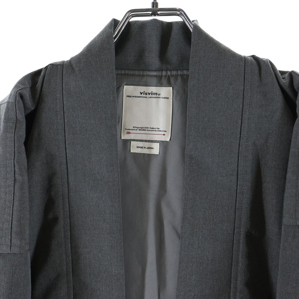 VISVIM(ヴィスヴィム) 21SS SANJURO KIMONO JKT サンジューロー キモノ ウールジャケット ブルゾン グレー 0121105013012