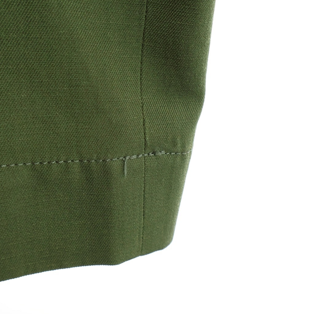 VISVIM(ヴィスヴィム) 21SS CHINO PANTS HW ウールリネン ギャバジン織 ボタンフライ チノパンツ カーキ 0121105008013