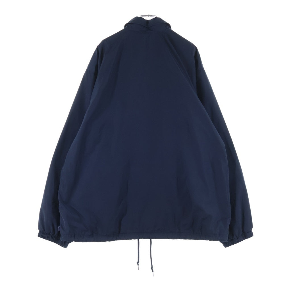 SUPREME(シュプリーム) 26SS Spellout Coaches Jacket スペルアウト ポリエステル フロントロゴ刺繍 コーチジャケット ネイビー
