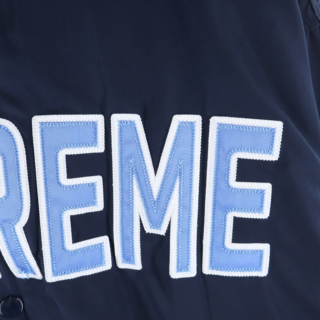SUPREME(シュプリーム) 26SS Spellout Coaches Jacket スペルアウト ポリエステル フロントロゴ刺繍 コーチジャケット ネイビー