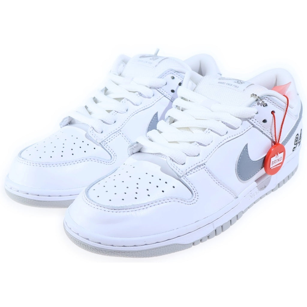 NIKE SB(ナイキエスビー) ×SUPREME DUNK LOW シュプリーム ダンク ローカットスニーカー US8/26cm ホワイト HQ8487-100