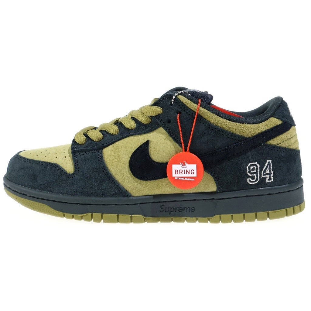 NIKE SB(ナイキエスビー) ×SUPREME DUNK LOW シュプリーム アジア限定 ダンク ローカットスニーカー カーキ US9.5/27.5cm HQ8487-300