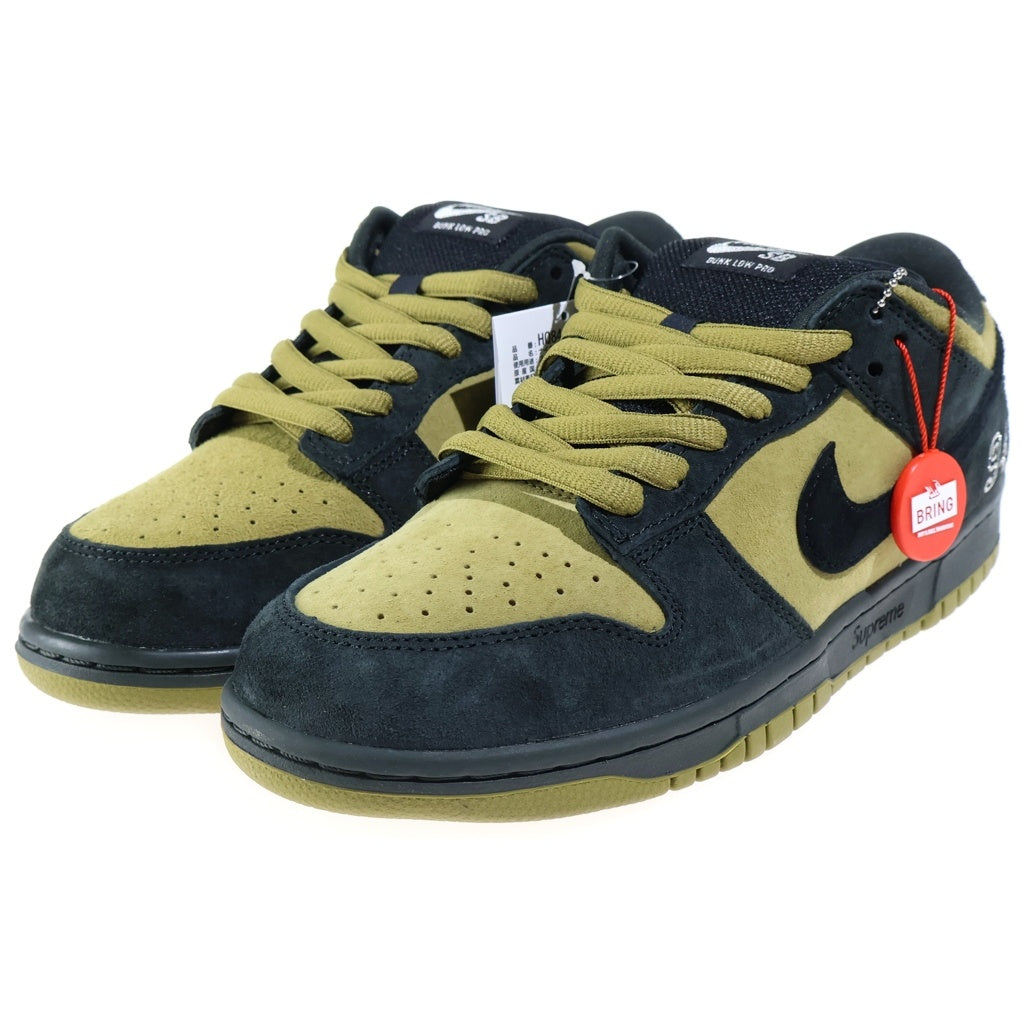 NIKE SB(ナイキエスビー) ×SUPREME DUNK LOW シュプリーム アジア限定 ダンク ローカットスニーカー カーキ US9.5/27.5cm HQ8487-300