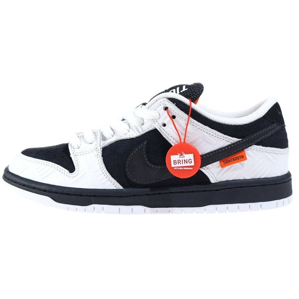 NIKE SB(ナイキエスビー) ×TIGHTBOOTH DUNK LOW PRO QS タイトブース ダンク プロ ローカットスニーカー ブラック/ホワイト US8/26cm FD2629-100