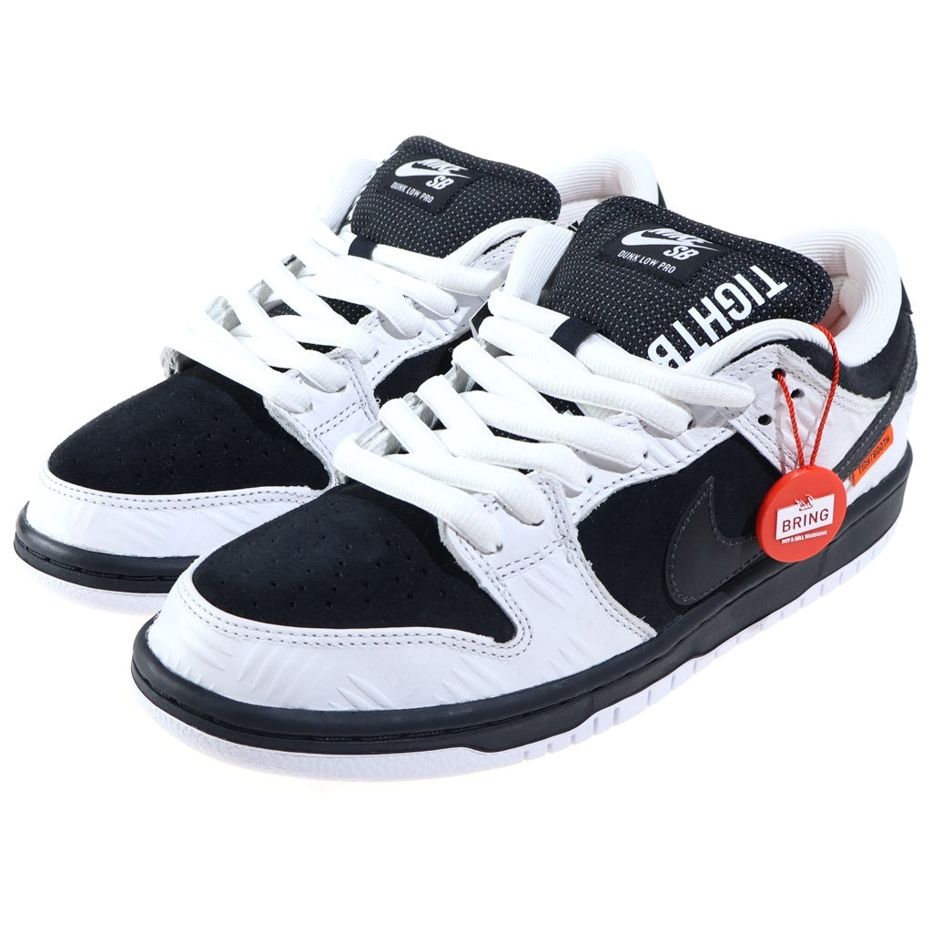 NIKE SB(ナイキエスビー) ×TIGHTBOOTH DUNK LOW PRO QS タイトブース ダンク プロ ローカットスニーカー ブラック/ホワイト US8/26cm FD2629-100