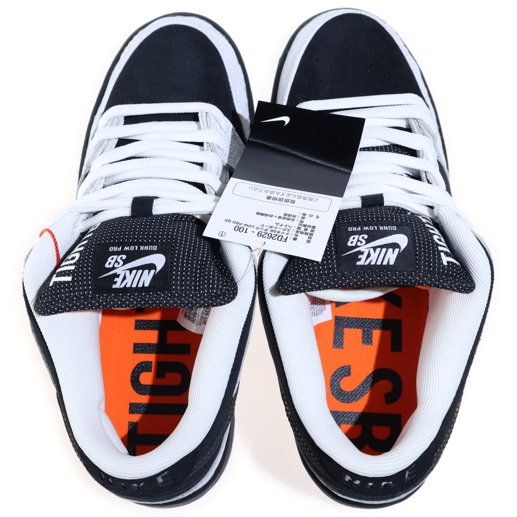 NIKE SB(ナイキエスビー) ×TIGHTBOOTH DUNK LOW PRO QS タイトブース ダンク プロ ローカットスニーカー ブラック/ホワイト US8/26cm FD2629-100