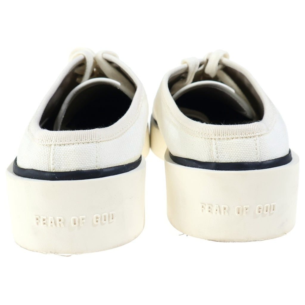 FEAR OF GOD(フィアオブゴッド) 7TH COLLECTION 101 BACKLESS SNEAKER 7THコレクション バックレス キャンバス ローカットスニーカー ホワイト