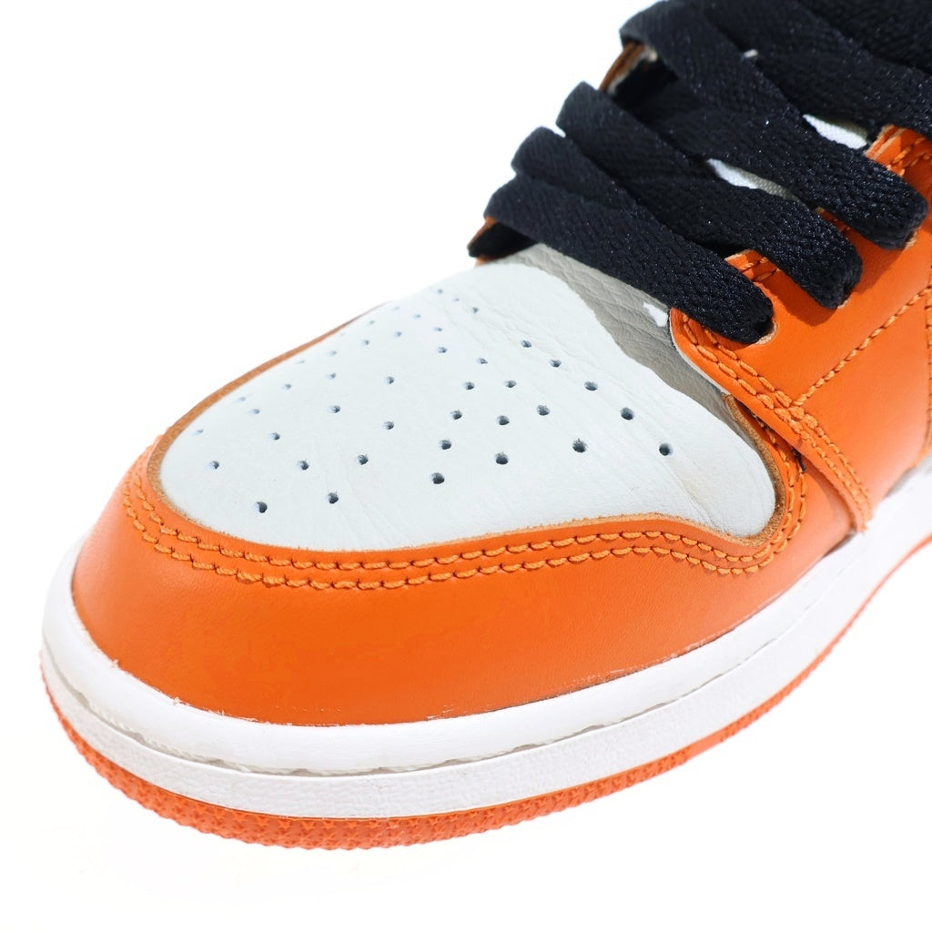 NIKE(ナイキ) 【観賞用 2016年製】GS AIR JORDAN 1 RETRO HIGH REVERSE SHATTERED BACKBOARD エアジョーダン1 レトロ ハイカットスニーカー レディース オレンジ/ホワイト US5.5Y/24cm 575441-113